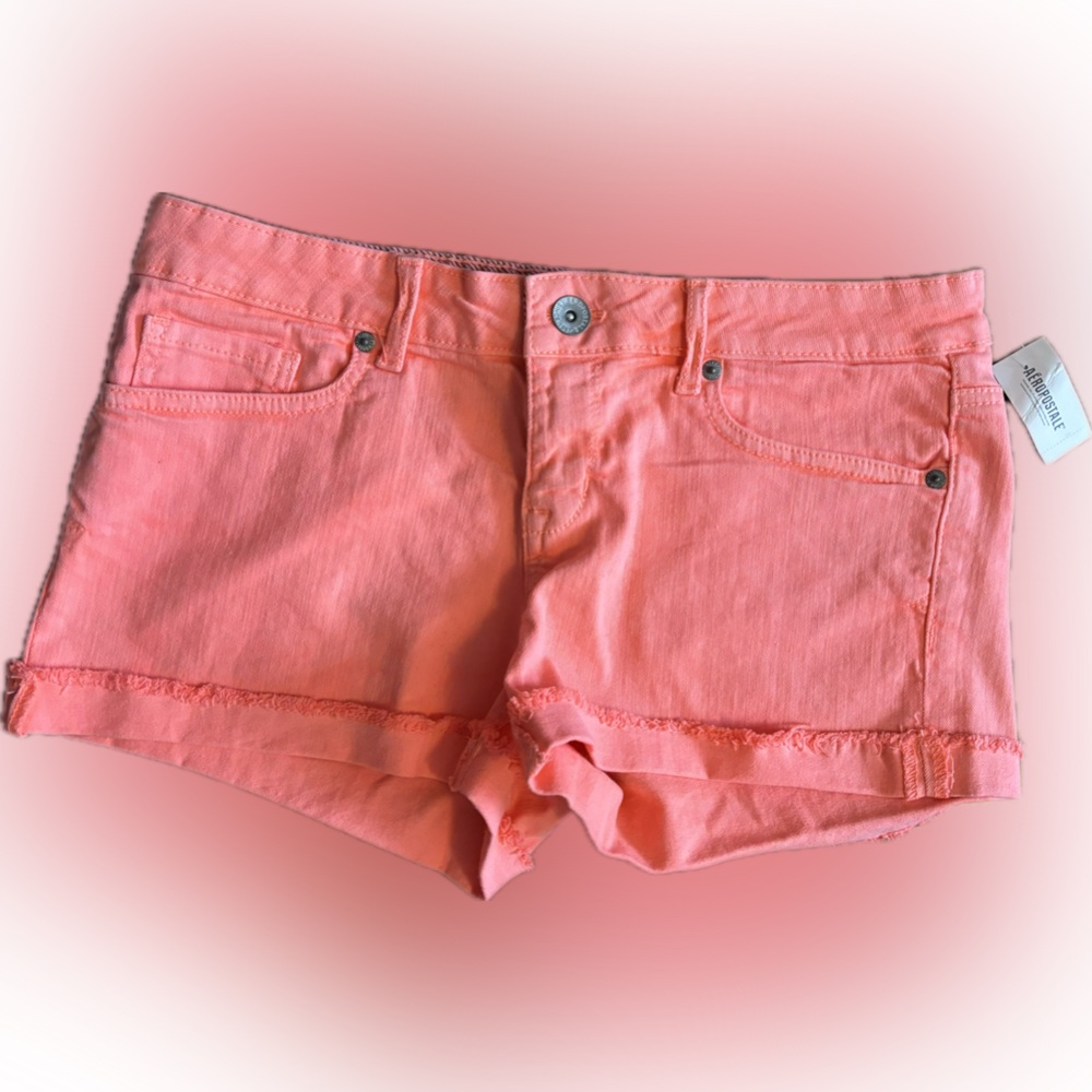 NWT Aéropostale pink (neon pink-orange coloured) shorts.